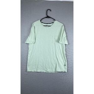 Gap Shirt Mens Large Green Slub Pocket Tee Tagless Crewneck Casual T-Shirt